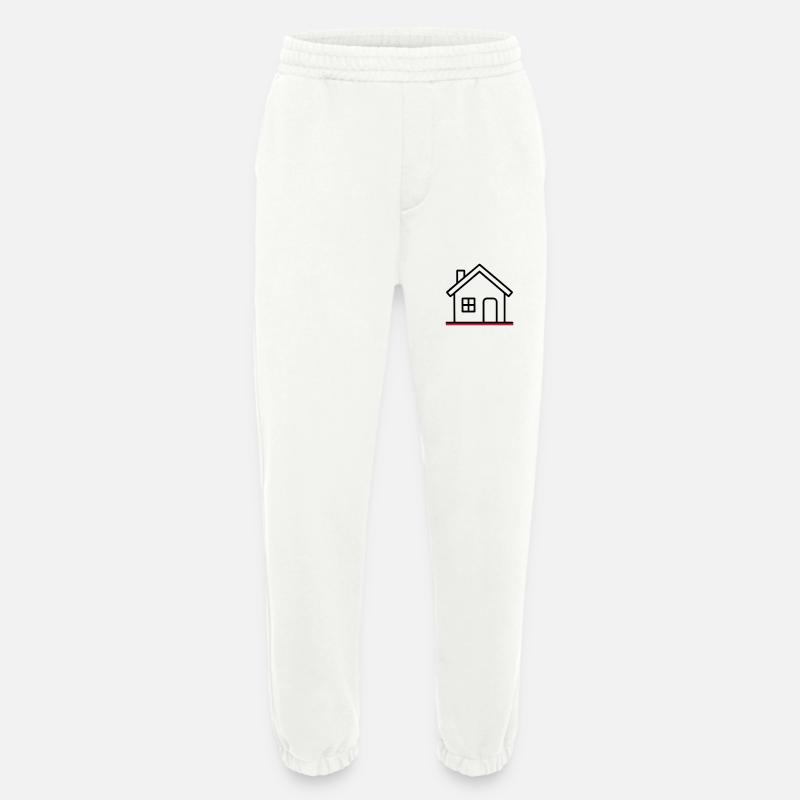 Haus Symbol - Heavyweight Jogginghose - made by SPREAD  - OFF WHITE