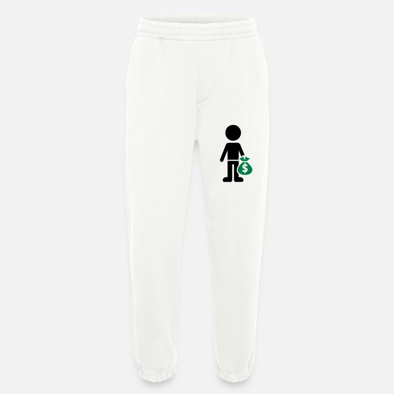 Business Geld Hustle - Heavyweight Jogginghose - made by SPREAD  - OFF WHITE