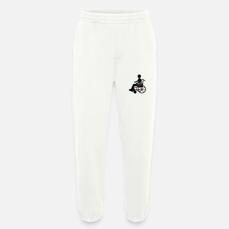 Rollstuhl Eingeschränkt - Heavyweight Jogginghose - made by SPREAD  - OFF WHITE