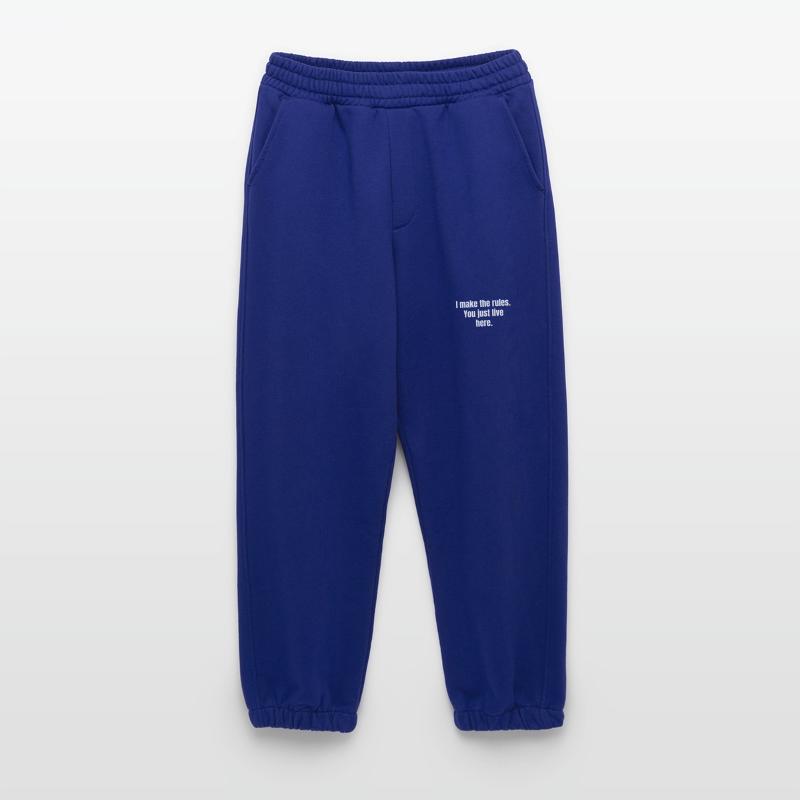 C’est moi qui fais les règles. Vous vivez simplement ici. Pantalon de jogging bio épais fabriqué en UE