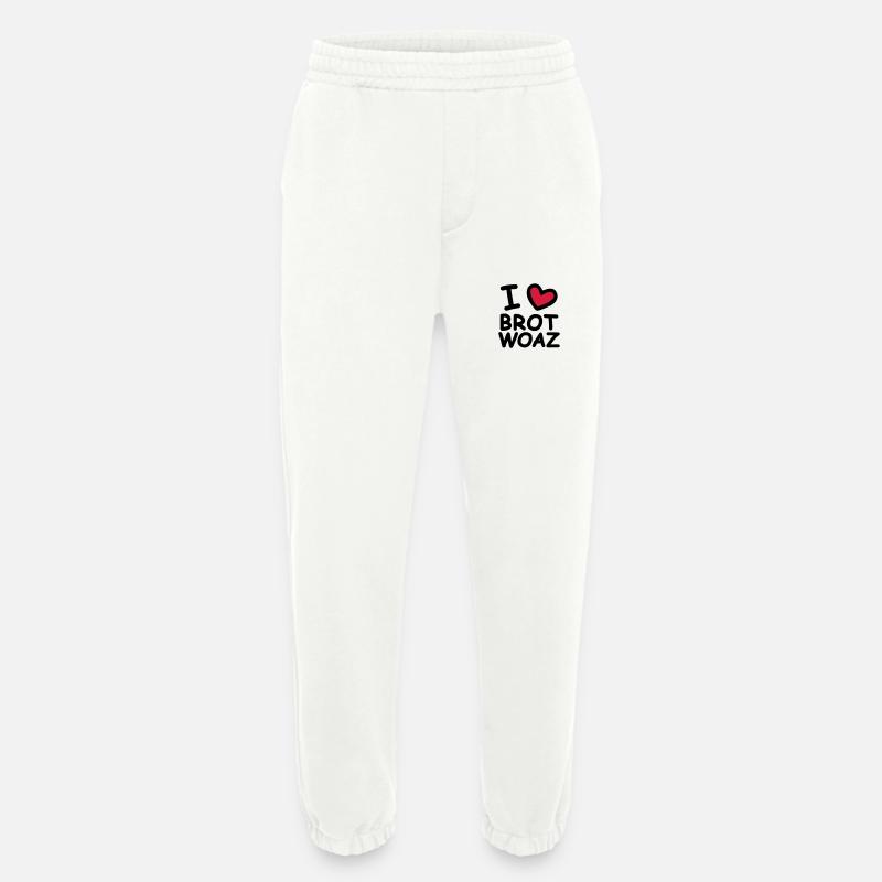 I Love Brotwoaz - Heavyweight Jogginghose - made by SPREAD  - OFF WHITE
