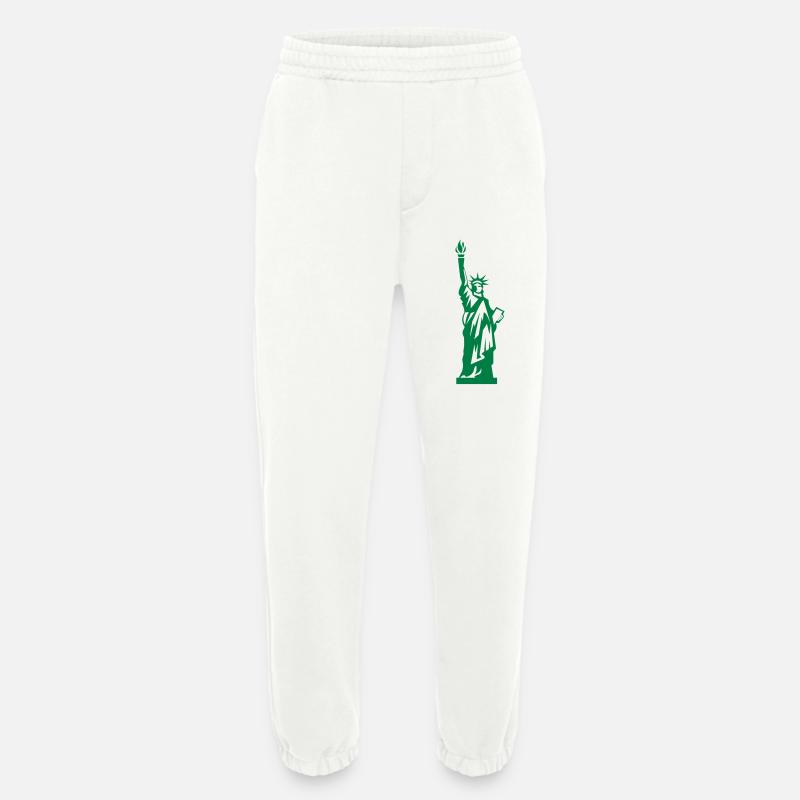 freiheitsstatue - Heavyweight Jogginghose - made by SPREAD  - OFF WHITE