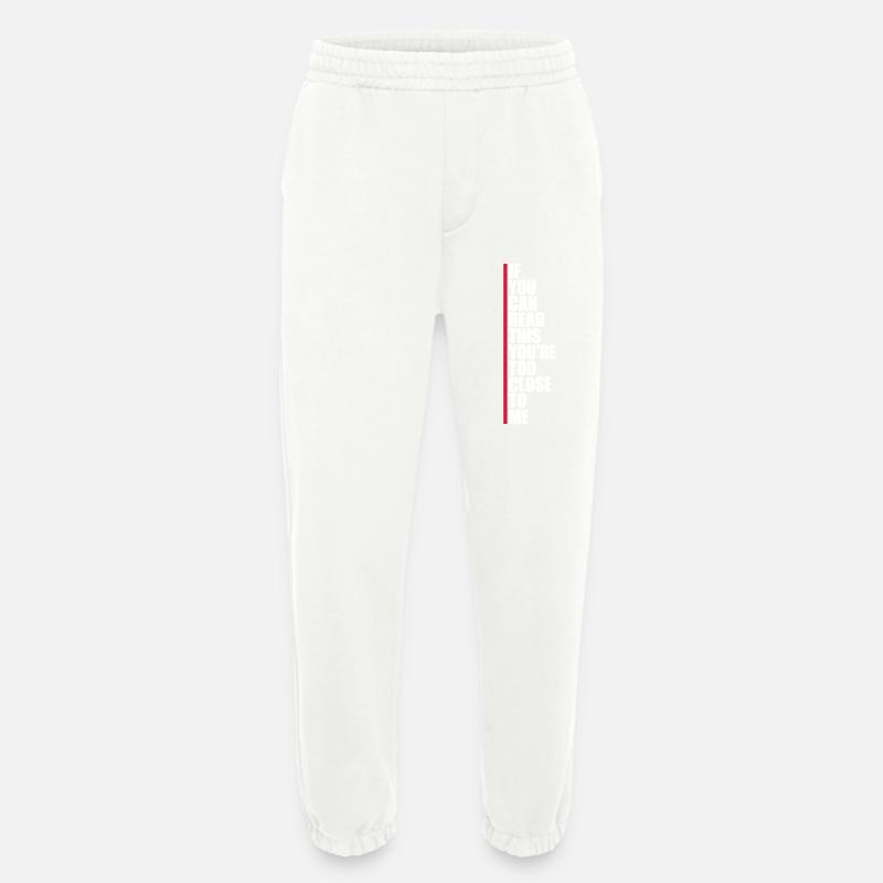 too close to me - Heavyweight Jogging Pants - made by SPREAD  - OFF WHITE