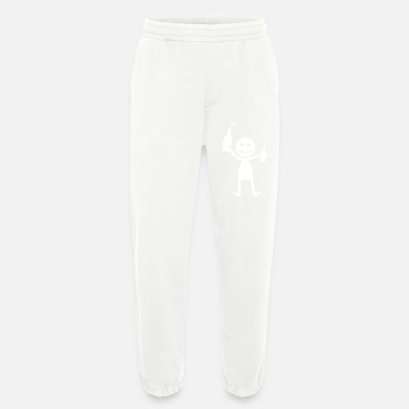 Bier Party Silhouette - Heavyweight Jogginghose - made by SPREAD  - OFF WHITE