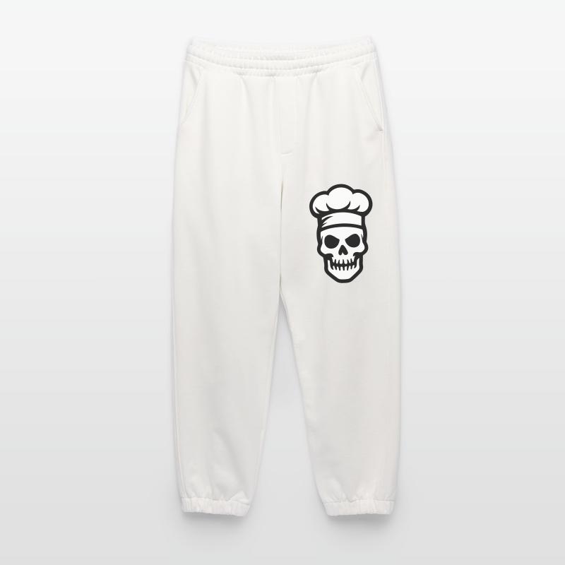 Chef Skeleton Chef Chef Hat Heavyweight Jogging Pants - made by SPREAD 