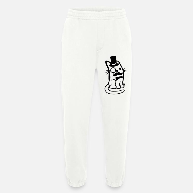 Herr Katze Bart Mann - Heavyweight Jogginghose - made by SPREAD  - OFF WHITE