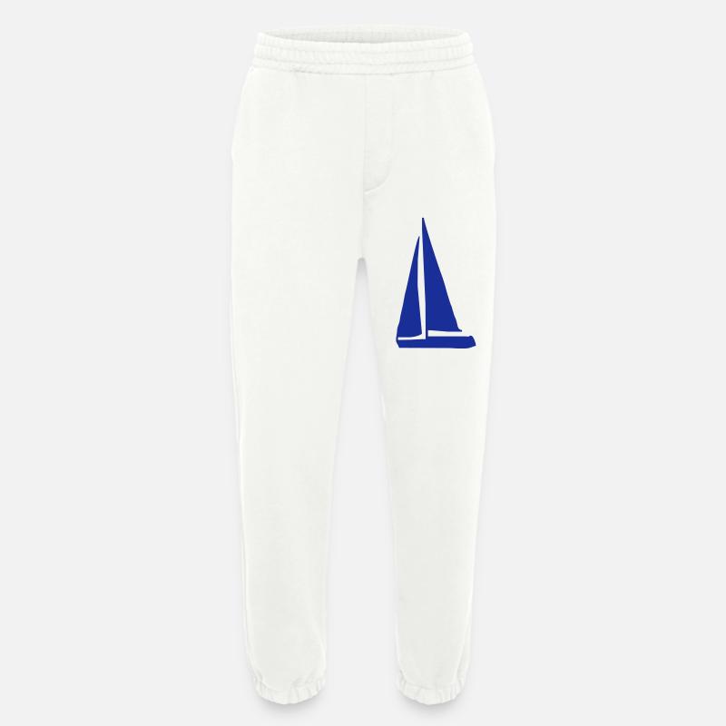 segelboot - Heavyweight Jogginghose - made by SPREAD  - OFF WHITE
