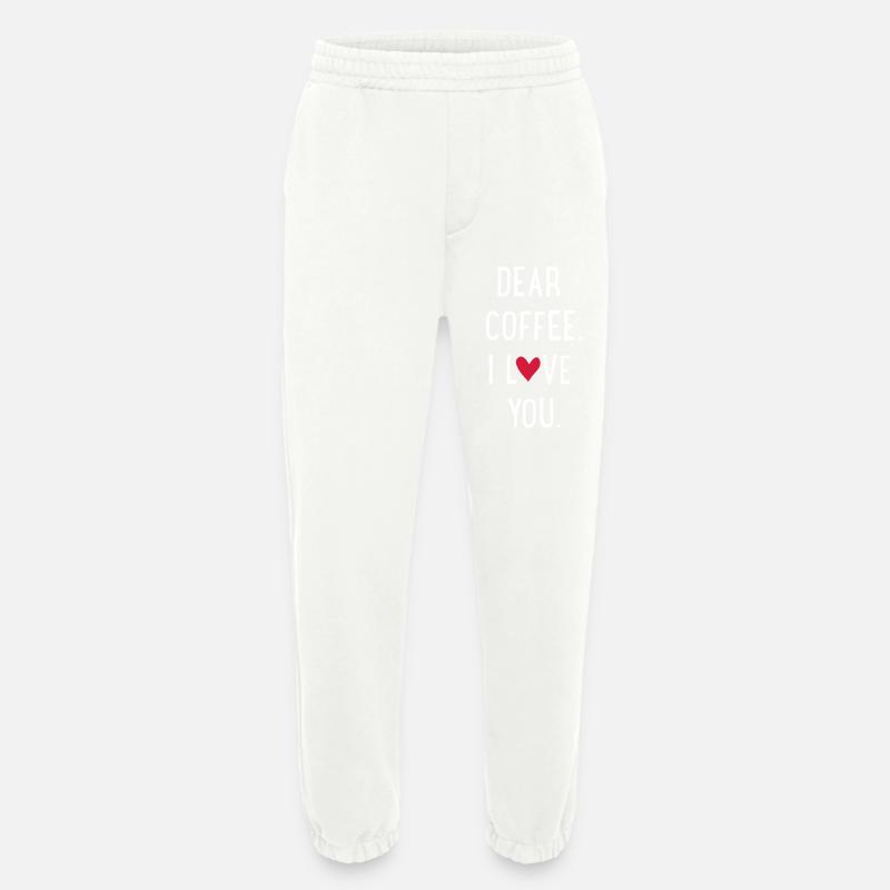 Dear Coffee - Heavyweight Jogginghose - made by SPREAD  - OFF WHITE