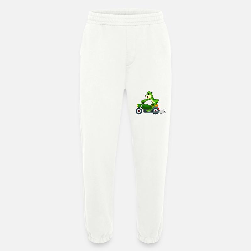 Frog Motorcycle - Heavyweight Jogging Pants - made by SPREAD  - OFF WHITE