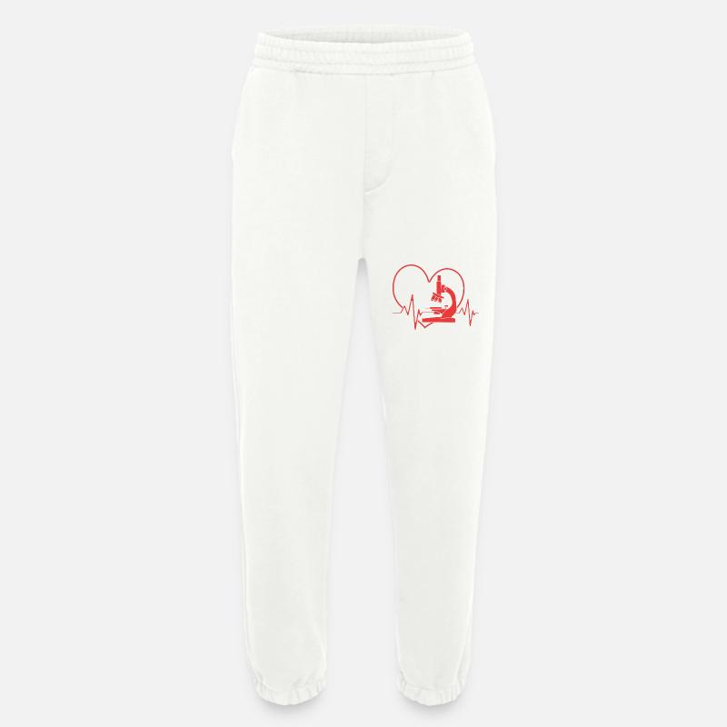 Molécule de formule structurelle - Pantalon de jogging bio épais fabriqué en UE - OFF WHITE