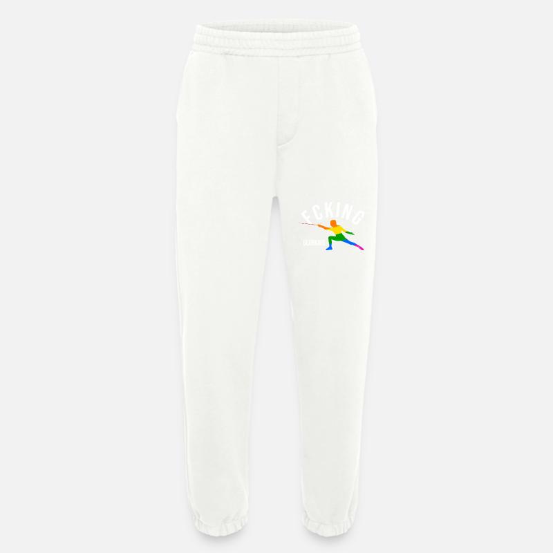 Fcking Glorious Fencer - Heavyweight Jogging Pants - made by SPREAD  - OFF WHITE