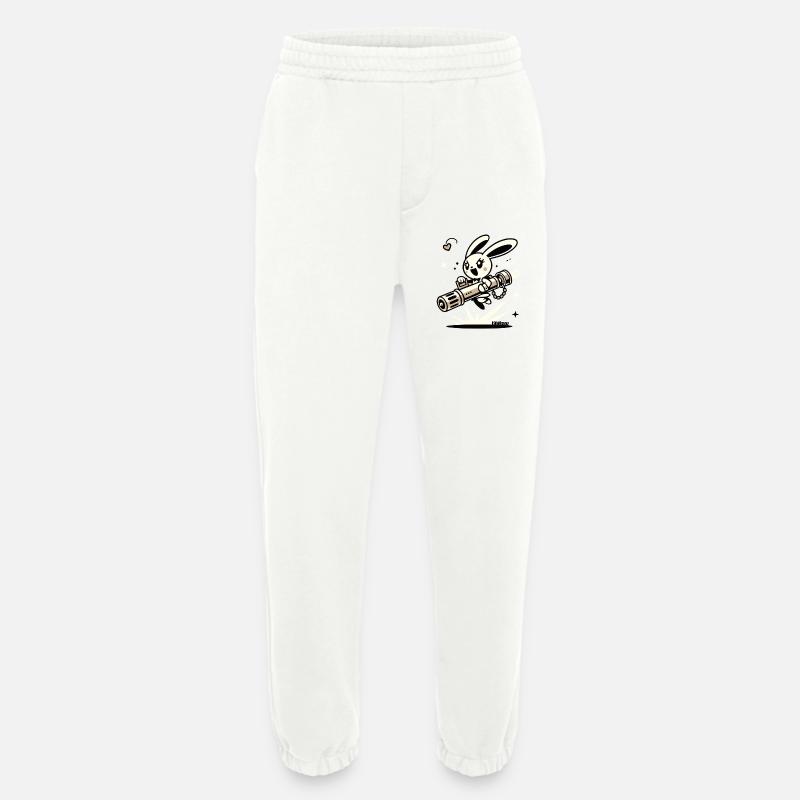 Bazooka Bunny – Süß & Gefährlich - Heavyweight Jogginghose - made by SPREAD  - OFF WHITE