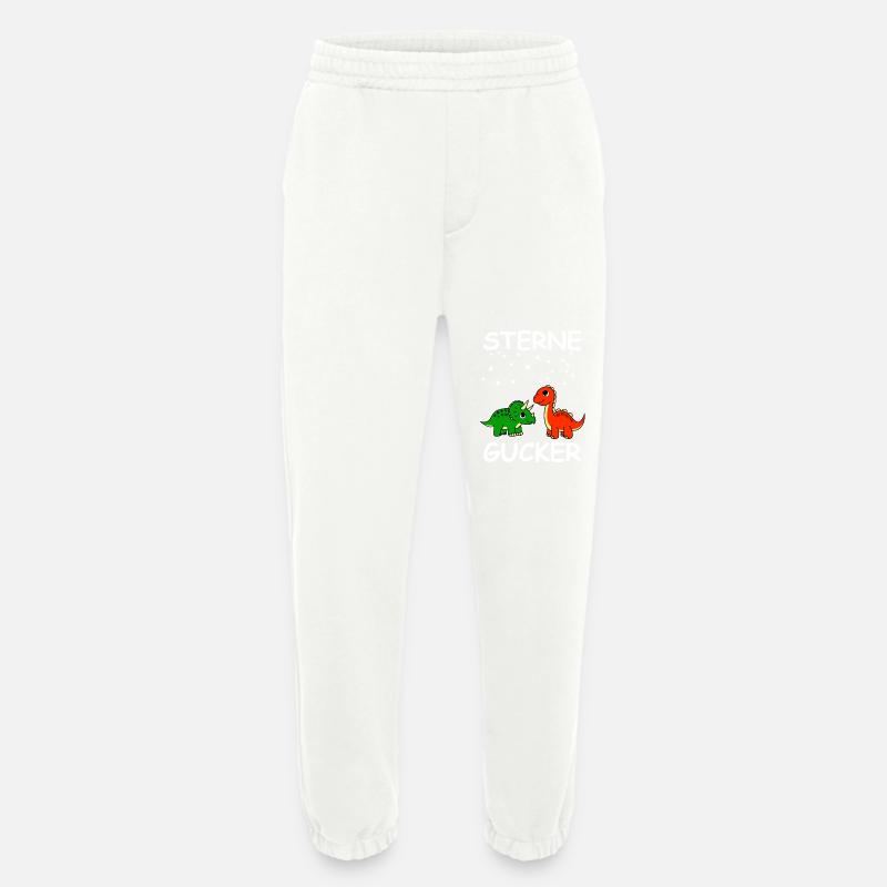Dinosaurs look stars - Heavyweight Jogging Pants - made by SPREAD  - OFF WHITE