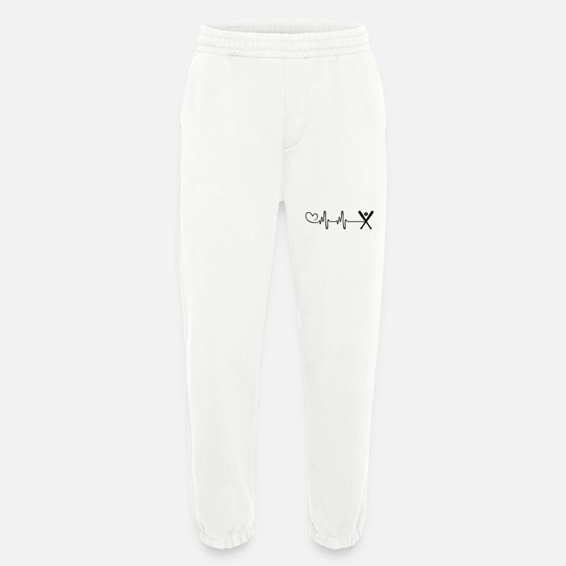 Baseball Puls Herz - Heavyweight Jogginghose - made by SPREAD  - OFF WHITE
