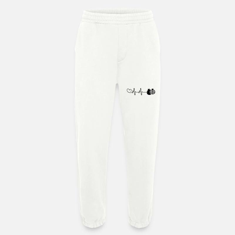 Granatapfel Puls Herz - Heavyweight Jogginghose - made by SPREAD  - OFF WHITE
