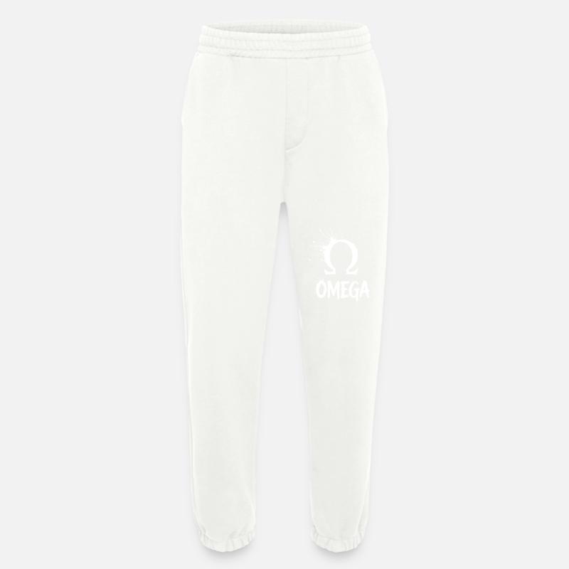 Omega Symbol Splash - Heavyweight Jogging Pants - made by SPREAD - OFF WHITE