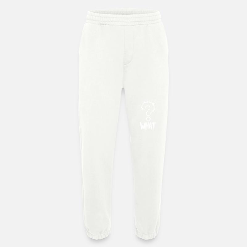 What Question Mark Splash - Heavyweight Jogging Pants - made by SPREAD - OFF WHITE