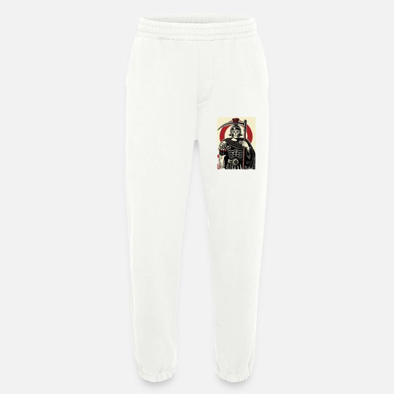 Roman Grim Reaper Centurion - Heavyweight Jogging Pants - made by SPREAD  - OFF WHITE