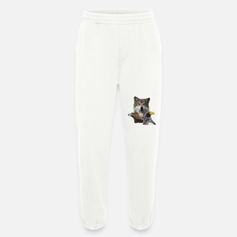 Wolf und Adler - Heavyweight Jogginghose - made by SPREAD  - OFF WHITE