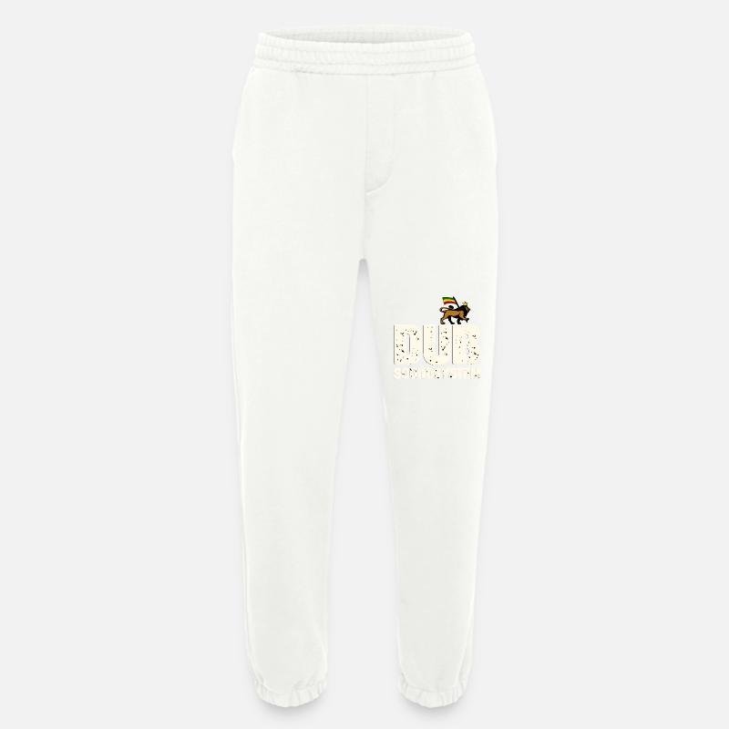 Système de sonorisation dub - Pantalon de jogging bio épais fabriqué en UE - OFF WHITE
