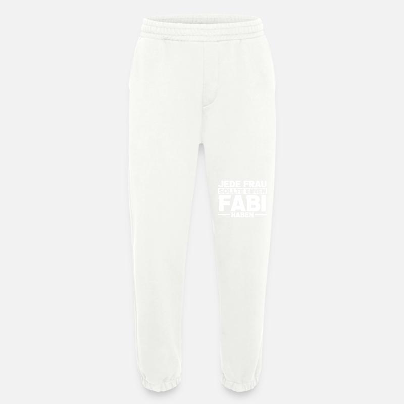 Fabian - Heavyweight Jogging Pants - made by SPREAD  - OFF WHITE
