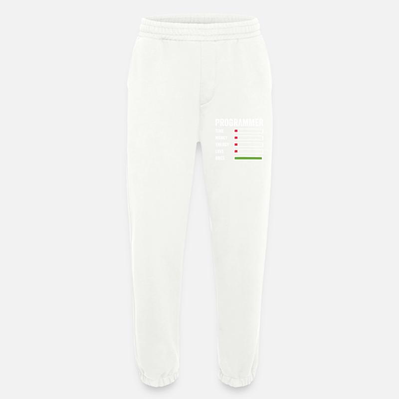 Developer Humor Programmer Coder - Heavyweight Jogging Pants - made by SPREAD - OFF WHITE
