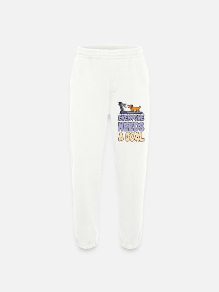 Everyone needs a goal - Heavyweight Jogging Pants - made by SPREAD - OFF WHITE
