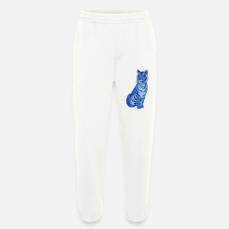 Tiger blau - Heavyweight Jogginghose - made by SPREAD  - OFF WHITE