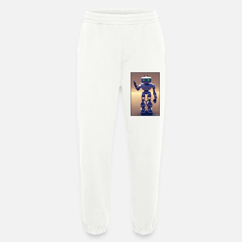 Robot Future Technology Science Android - Heavyweight Jogging Pants - made by SPREAD  - OFF WHITE