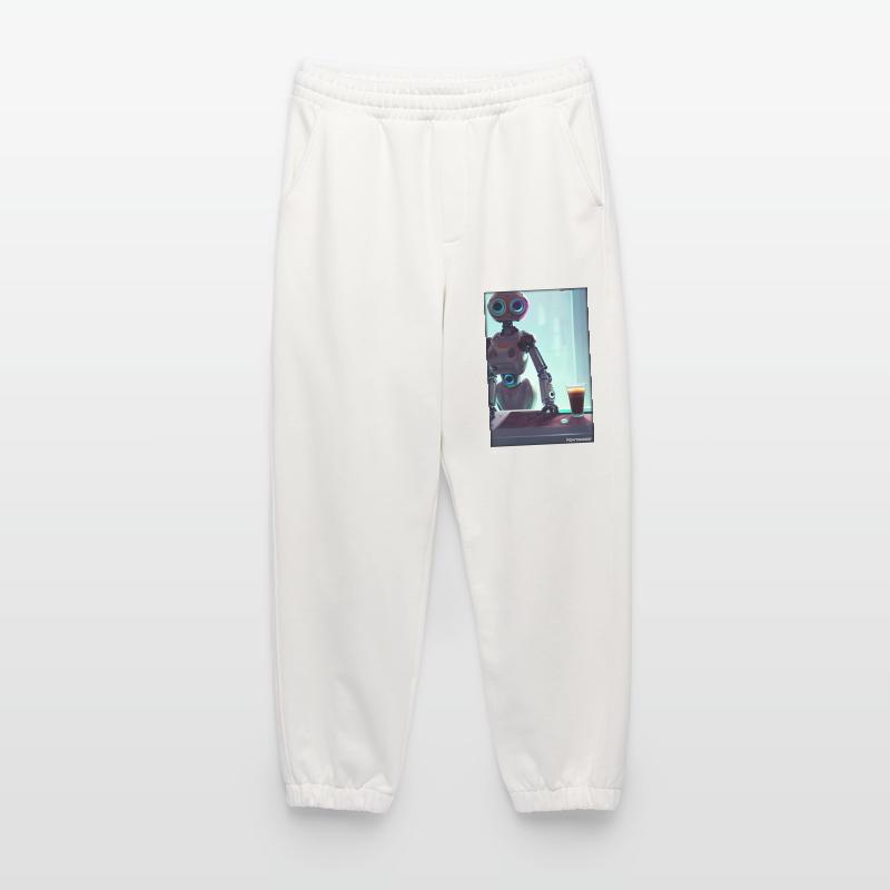 Robot Coffee Future Science Machine Heavyweight Jogging Pants - made by SPREAD 