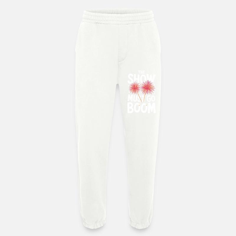 Pyrotechnics Fireworks Pyrotechnics - Heavyweight Jogging Pants - made by SPREAD  - OFF WHITE
