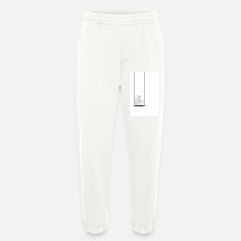 Live simply - Heavyweight Jogging Pants - made by SPREAD  - OFF WHITE