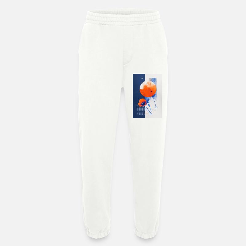 Mohnblume - Heavyweight Jogginghose - made by SPREAD  - OFF WHITE