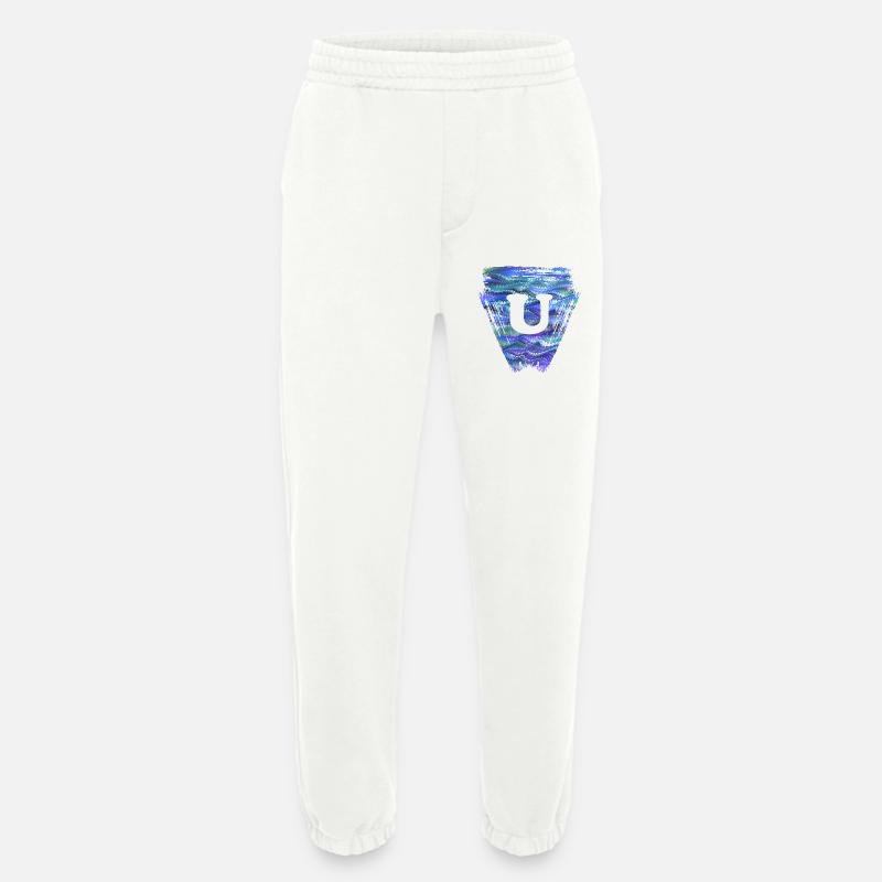 Triangle E 103 U - Pantalon de jogging bio épais fabriqué en UE - OFF WHITE