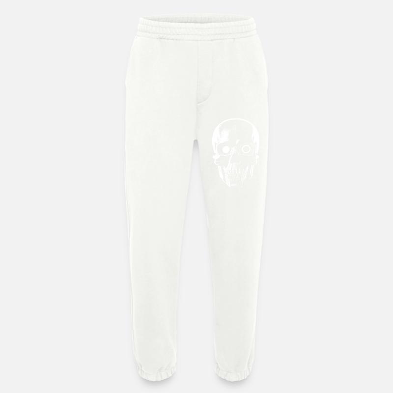 Sci-Fi Cyborg Skull - Heavyweight Jogginghose - made by SPREAD  - OFF WHITE