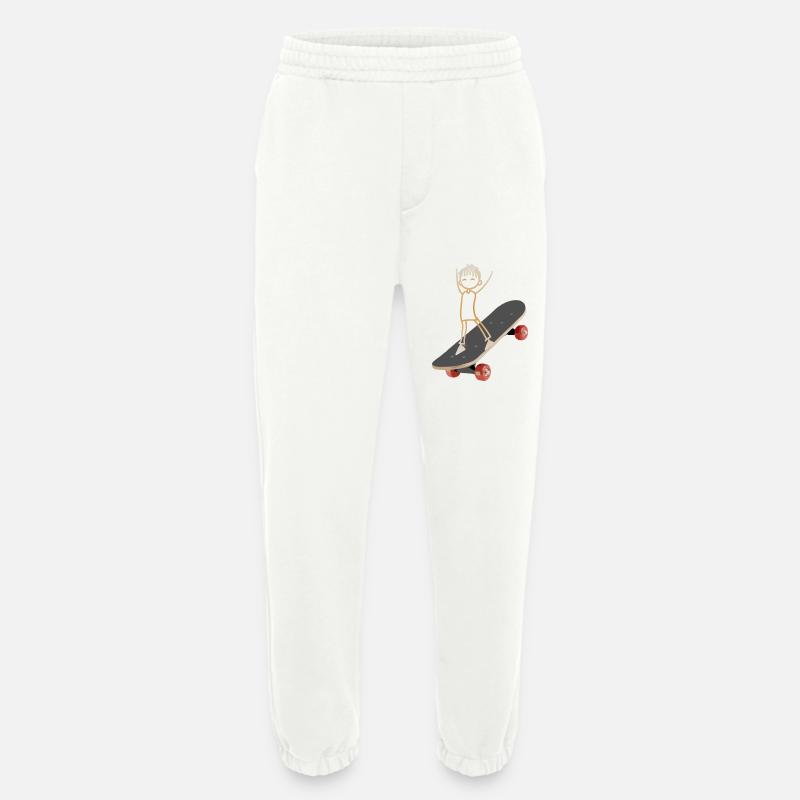 Skater Skateboard - Heavyweight Jogginghose - made by SPREAD  - OFF WHITE