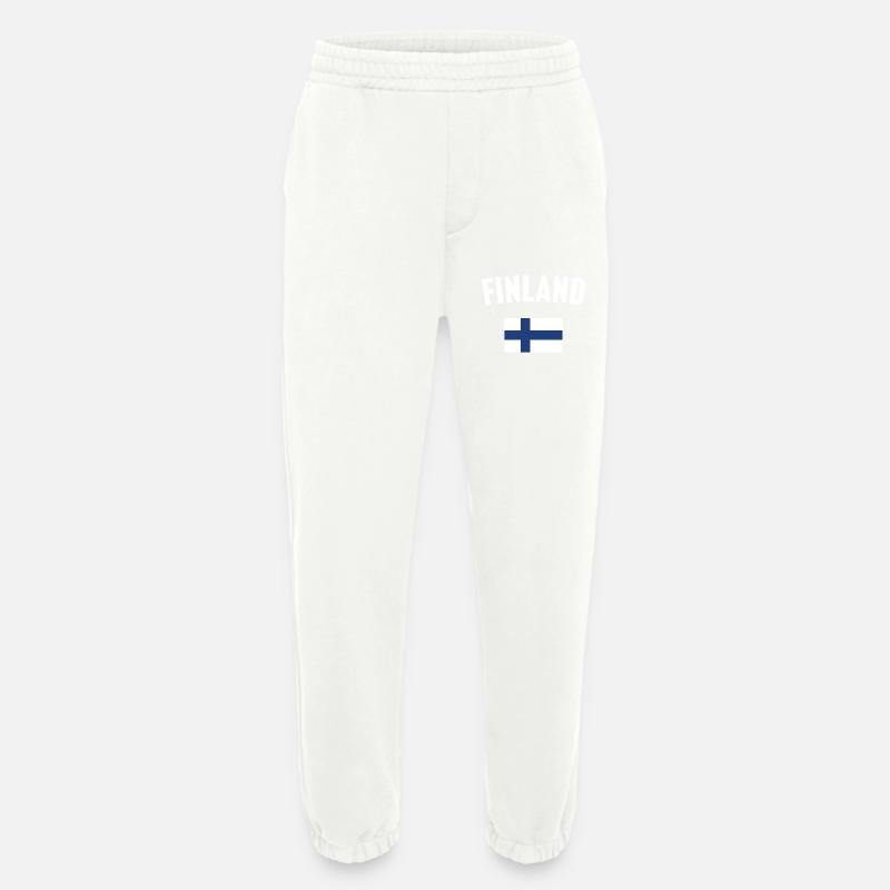 Finnland Flagge - Heavyweight Jogginghose - made by SPREAD  - OFF WHITE
