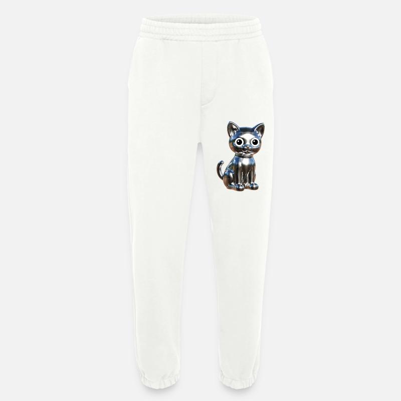 Metallic Chrom Elegance - Heavyweight Jogginghose - made by SPREAD  - OFF WHITE