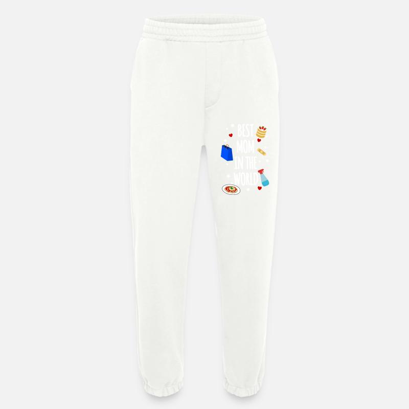 Best Mom - Heavyweight Jogging Pants - made by SPREAD  - OFF WHITE