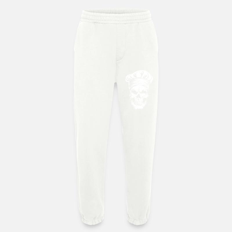 Koch Totenkopf Chef - Heavyweight Jogginghose - made by SPREAD  - OFF WHITE