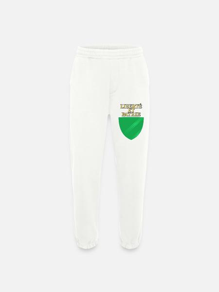 Drapeau de Vaud - Pantalon de jogging bio épais fabriqué en UE - OFF WHITE