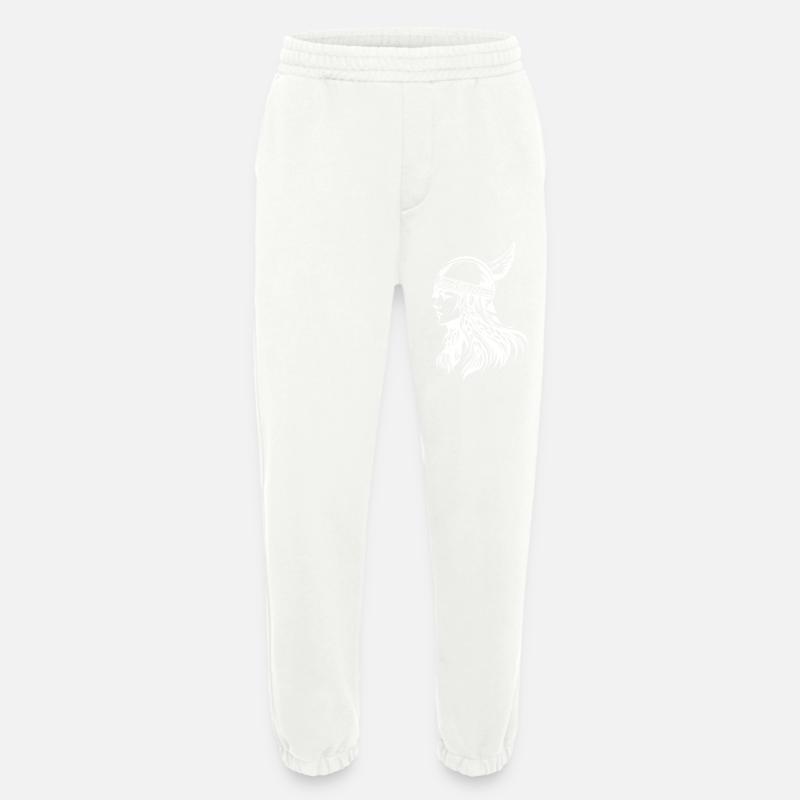 Viking Warrior Valkyrie - Heavyweight Jogging Pants - made by SPREAD  - OFF WHITE