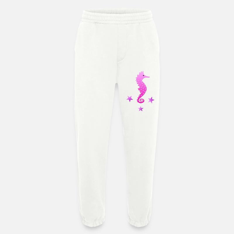 rosa Seepferdchen Wasserratte Schwimmabzeichen - Heavyweight Jogginghose - made by SPREAD  - OFF WHITE