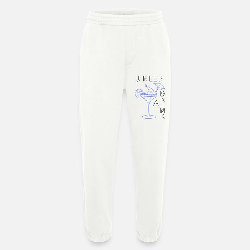 U need a drink - Heavyweight Jogginghose - made by SPREAD  - OFF WHITE