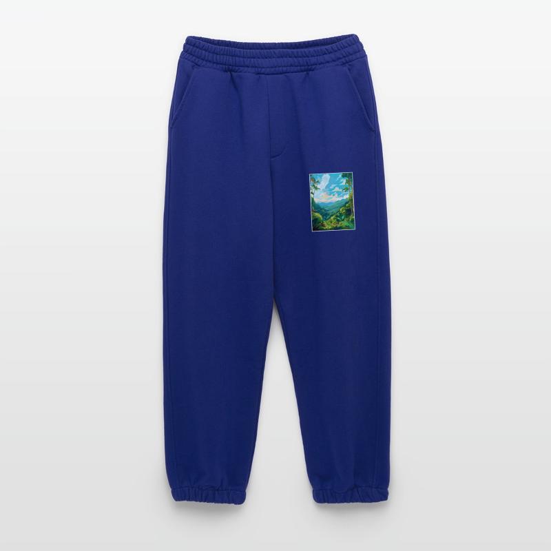 Amazone Rainforest Vintage voyage affiche Souvenir Pantalon de jogging bio épais fabriqué en UE