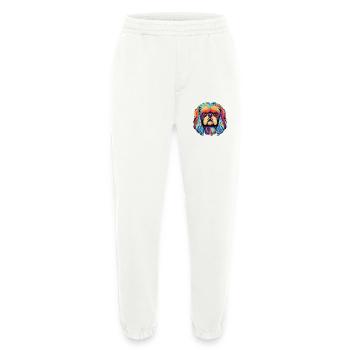 Pekinesische Hunderasse Aquarell Karikatur Kawaii Colo - Heavyweight Jogginghose - made by SPREAD  - OFF WHITE - Vorne