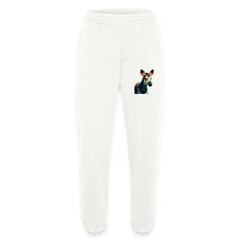 Okapi Zeichentrickfigur Buntes Haustier Tier - Heavyweight Jogginghose - made by SPREAD  - OFF WHITE - Vorne