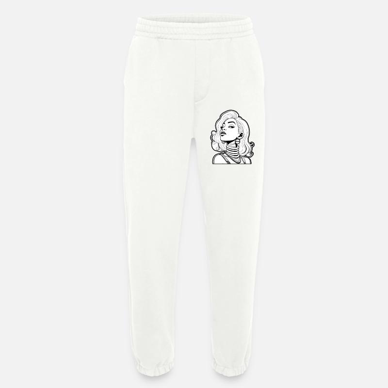 Grafik Motiv "Comic Gesicht" - Heavyweight Jogginghose - made by SPREAD - OFF WHITE