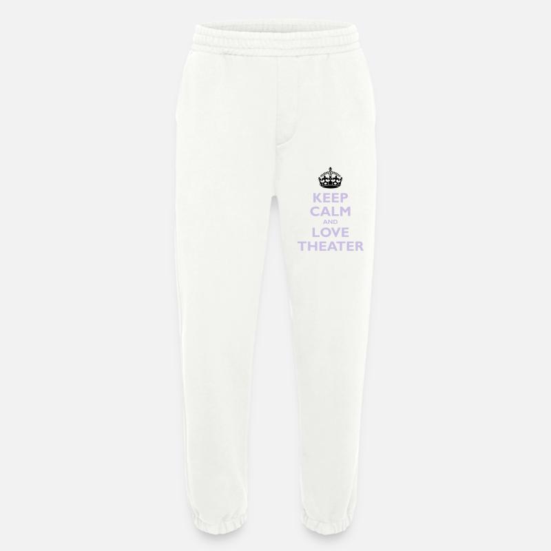 Keep Calm & Love Theater - Heavyweight Jogginghose - made by SPREAD  - OFF WHITE