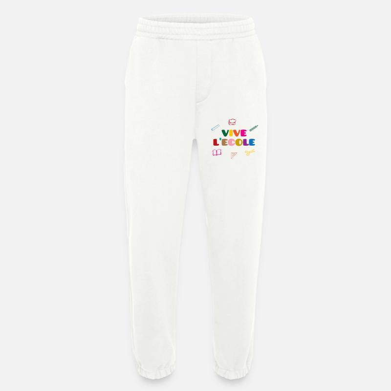Vive l'Ecole - Heavyweight Jogginghose - made by SPREAD  - OFF WHITE